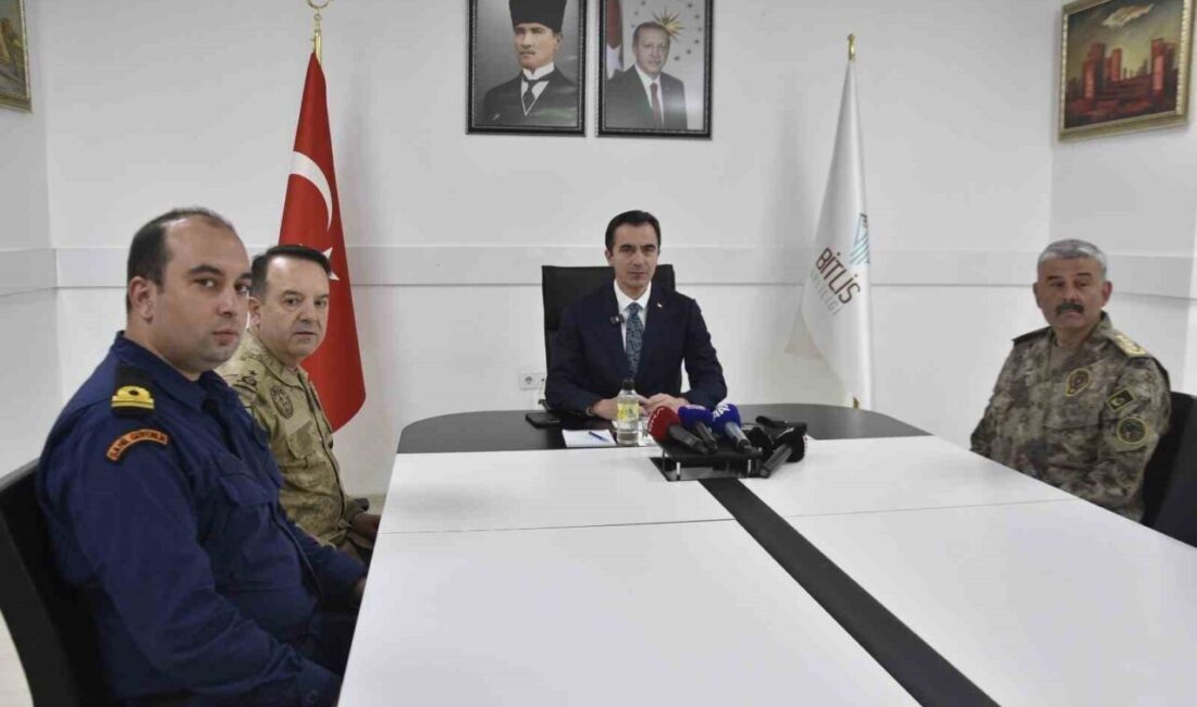 Bitlis Valisi Ahmet Karakaya, il genelinde meydana gelen 3 aylık