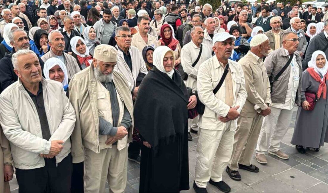 Kayseri’de ilk hac kafilesinde bulunan 315 kişi dualarla uğurlandı. Kayseri’de