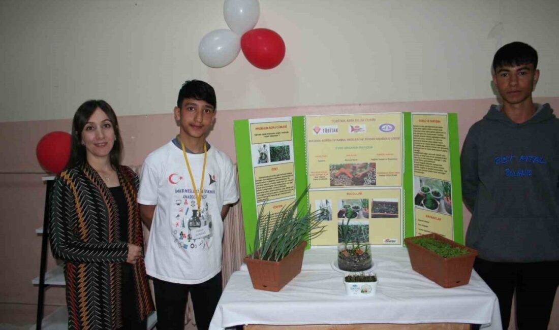 Muş’un Bulanık ilçesinde lise öğrencilerinin hazırladığı bilim fuarı sergisi ilgi