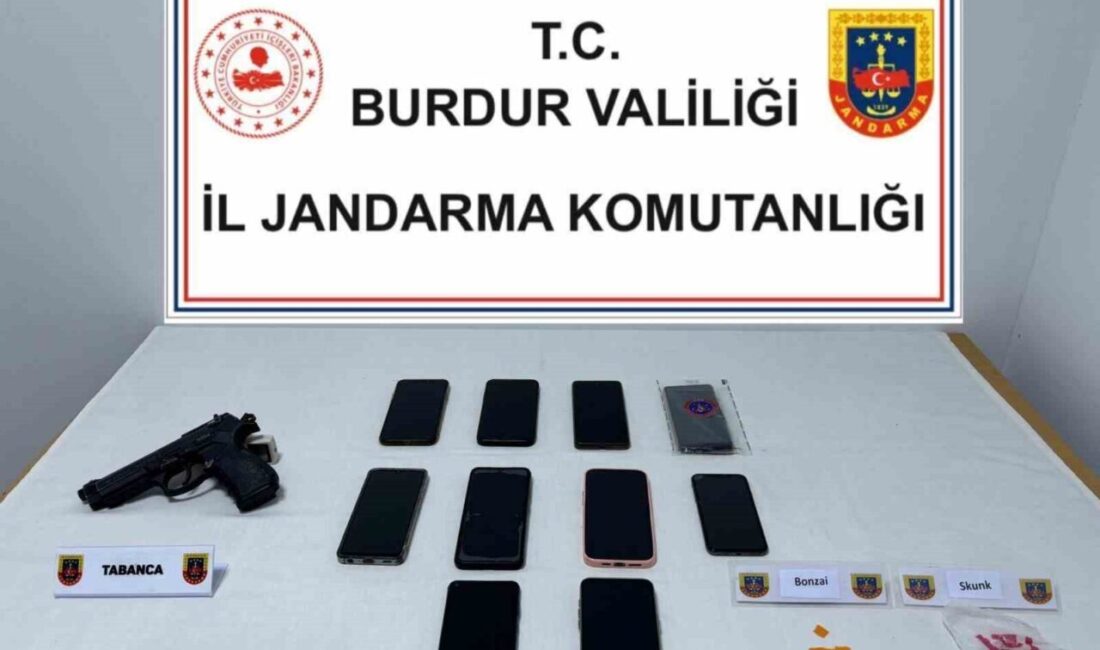 Burdur İl jandarma Komutanlığı ekipleri, uyuşturucu ve uyarıcı madde ile