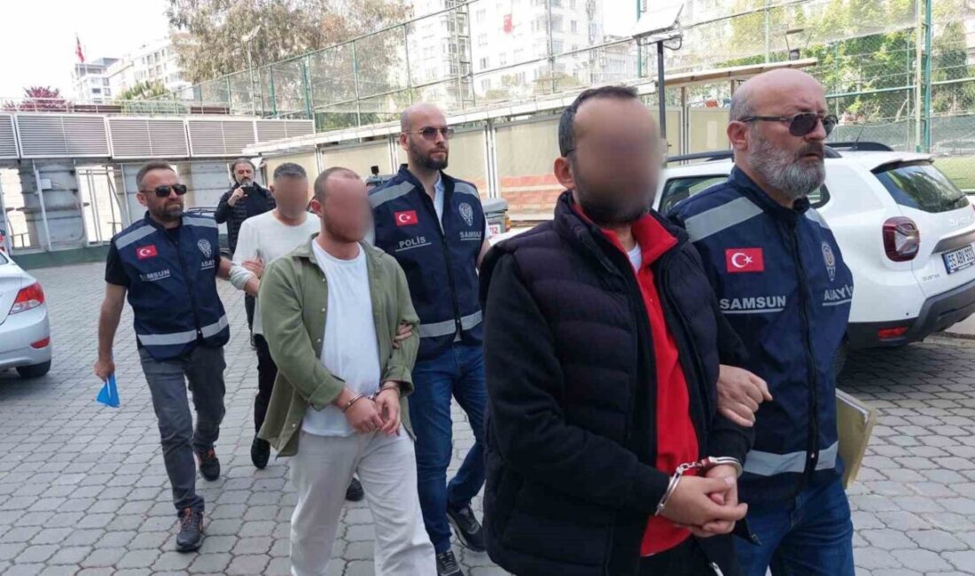 Samsun’da otel inşaatından 1 milyon TL’lik hırsızlık yapan 3 kişi